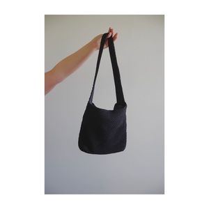 Black Crochet Bag